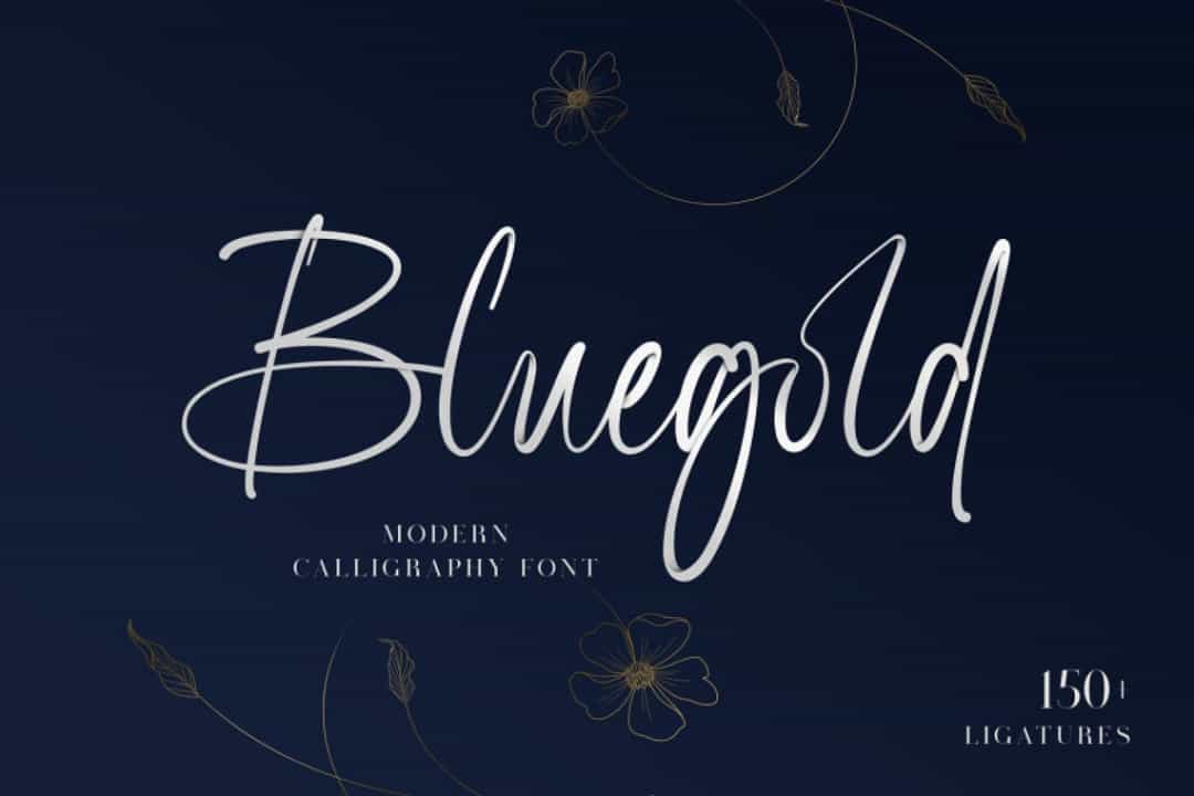 Bluegold Font Image 1