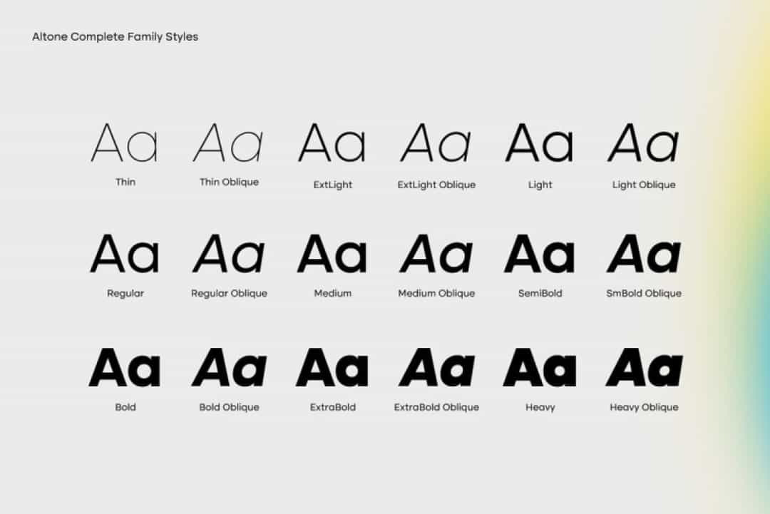 Altone Font Family Image 3