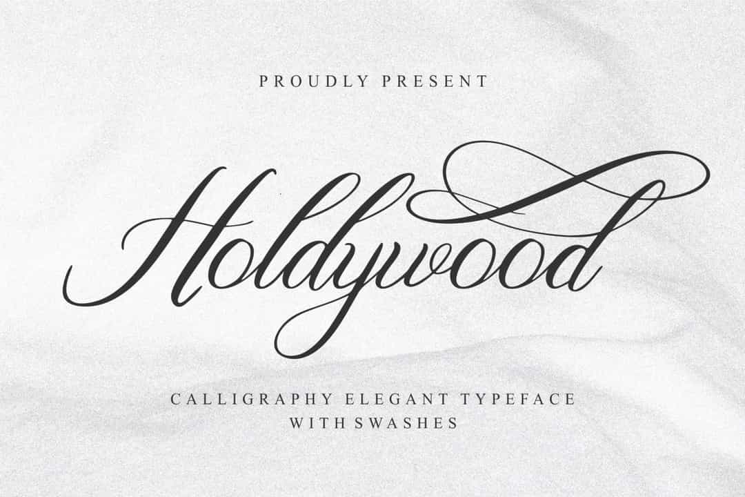Holdywood Font Image 1