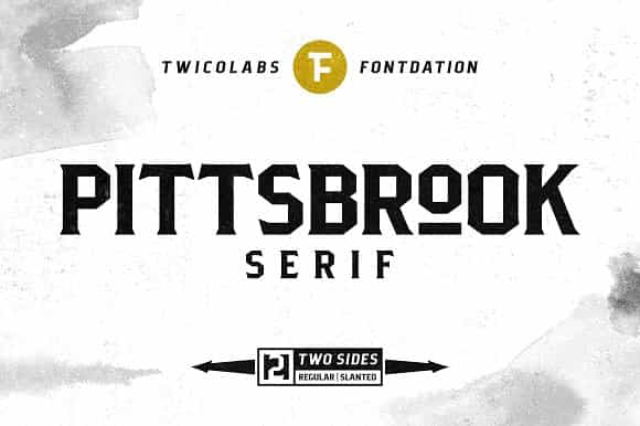 Pittsbrook Serif Typeface Image 1