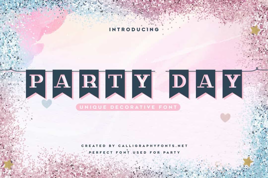 Party Day Font Image 1