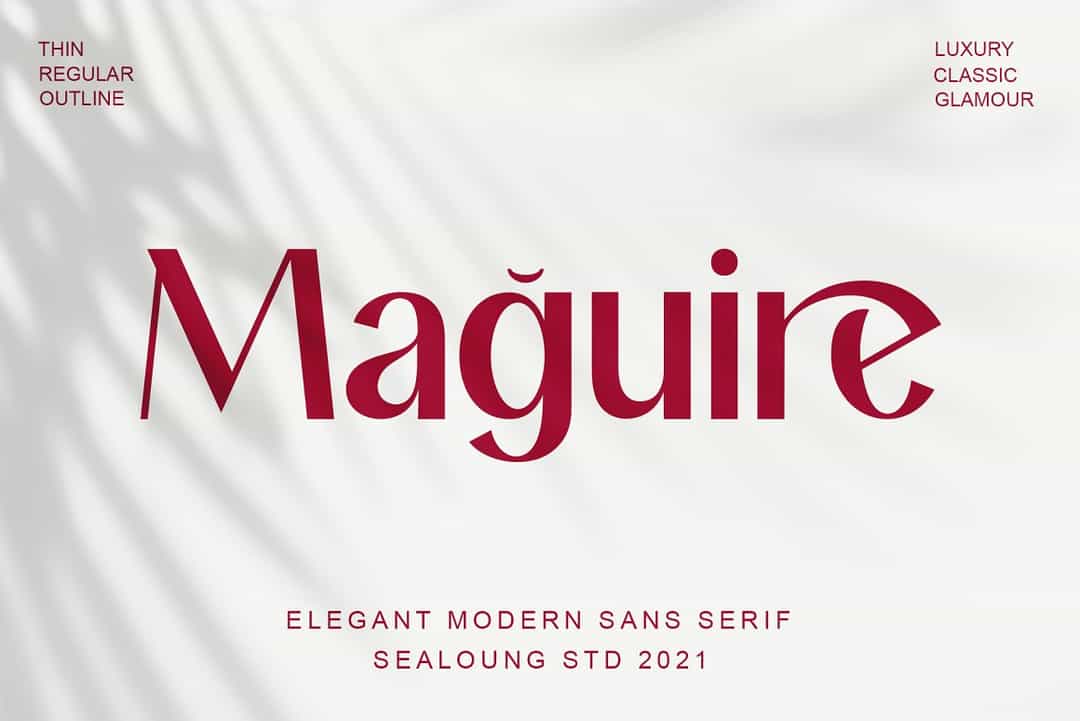 Maguire Font Image 1