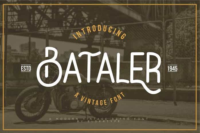 Bataler Typeface Image 1