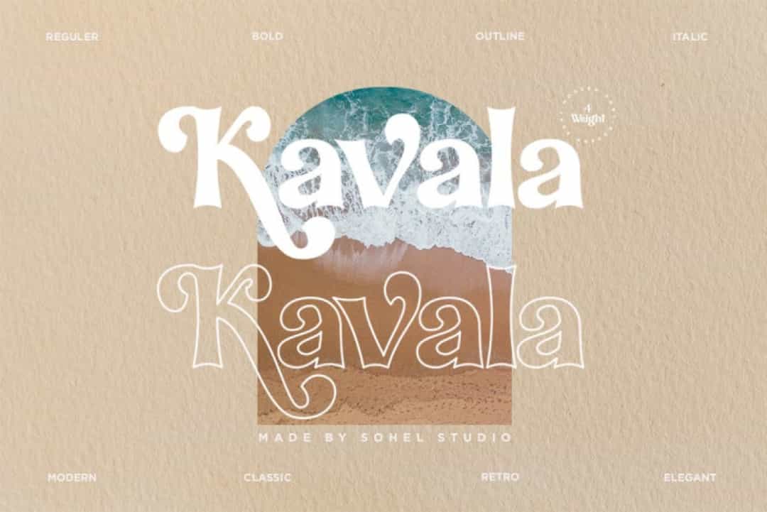 Kavala Font Image 1