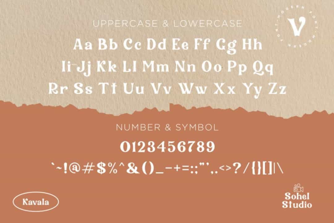 Kavala Font Image 3