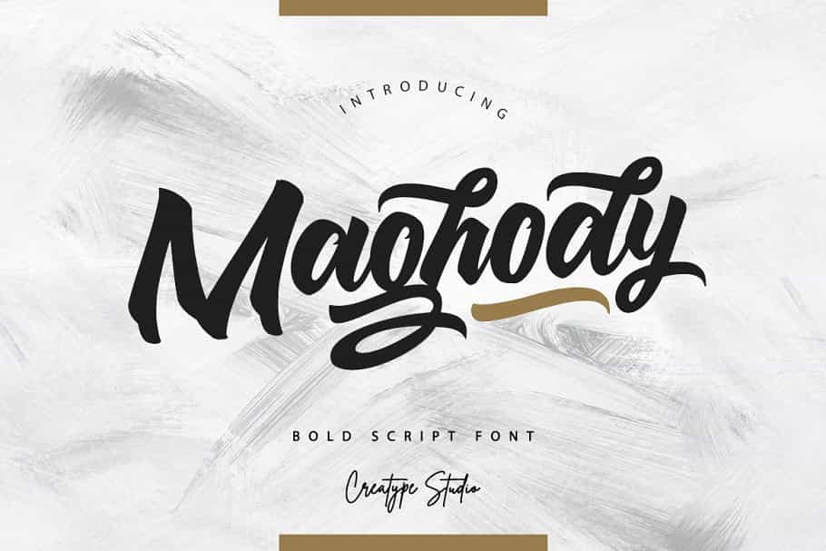 Maghody Bold Script Font Image 1
