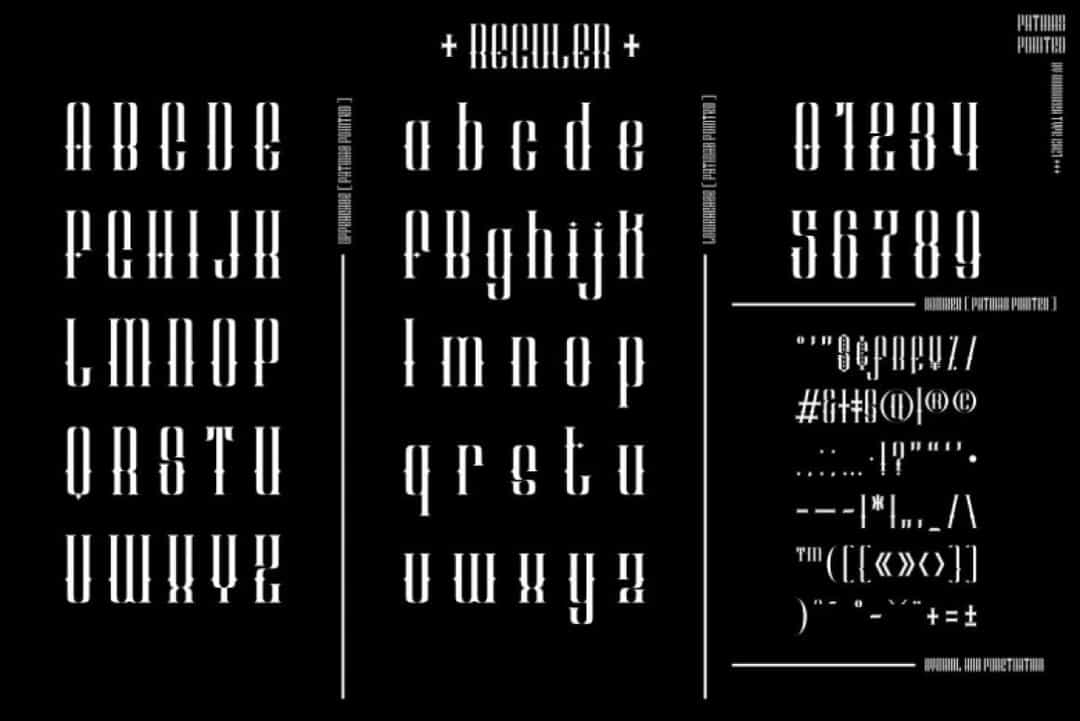 Patinas Pointed Font Image 2