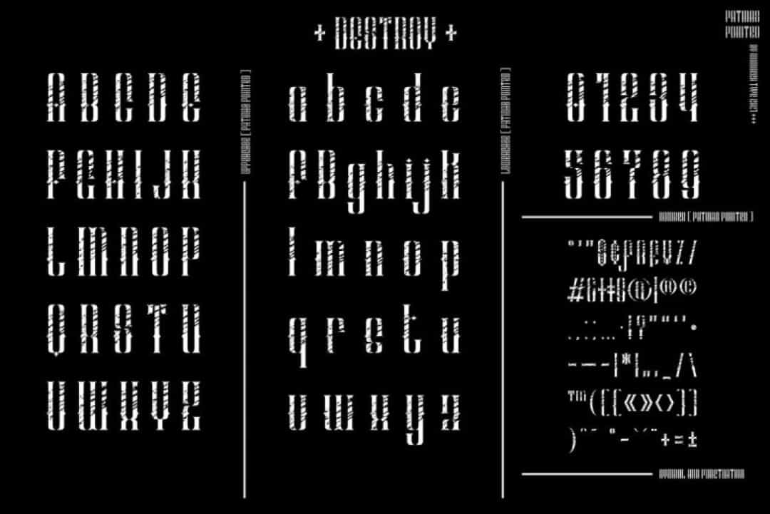 Patinas Pointed Font Image 3
