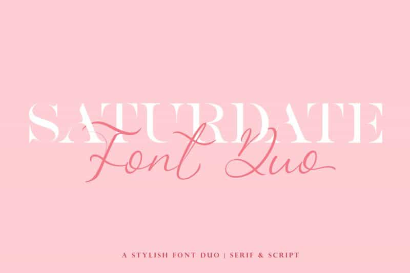 Saturdate Font Duo Image 1