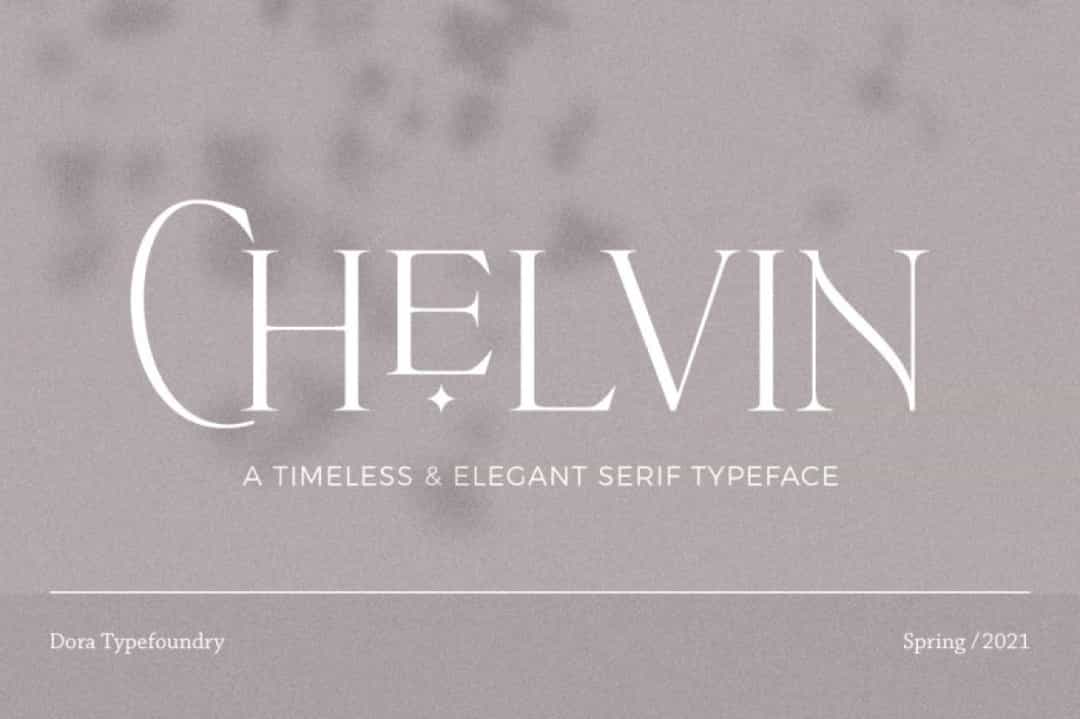 Chelvin Font Image 1