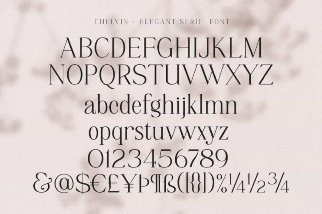 Chelvin Font Image 3