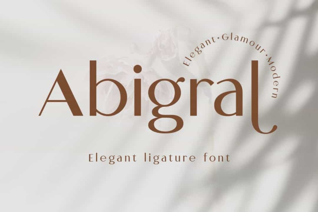 Abigral Font Image 1