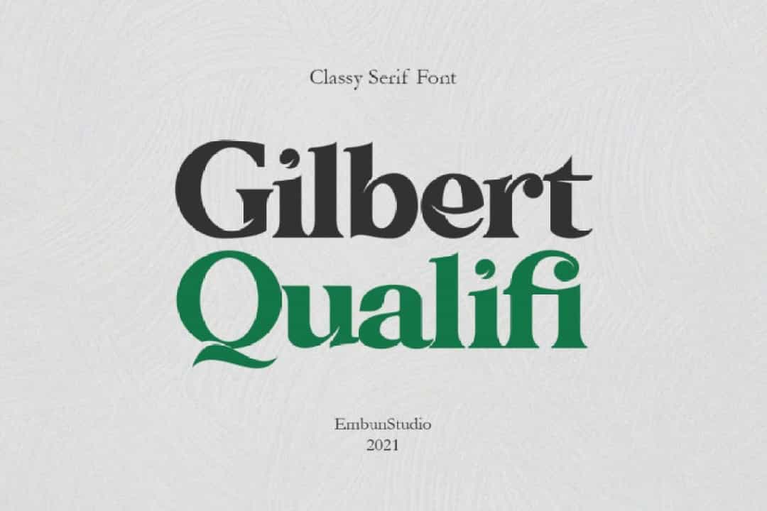Gilbert Qualifi Font Image 1