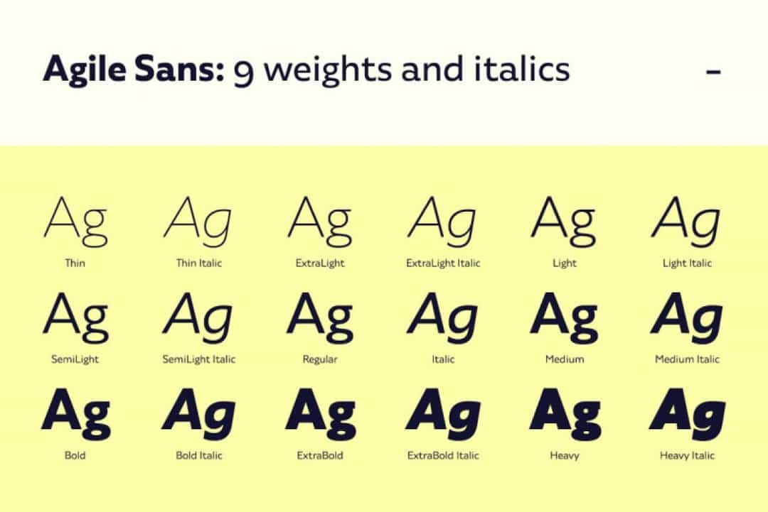 Agile Sans Font Family Image 2