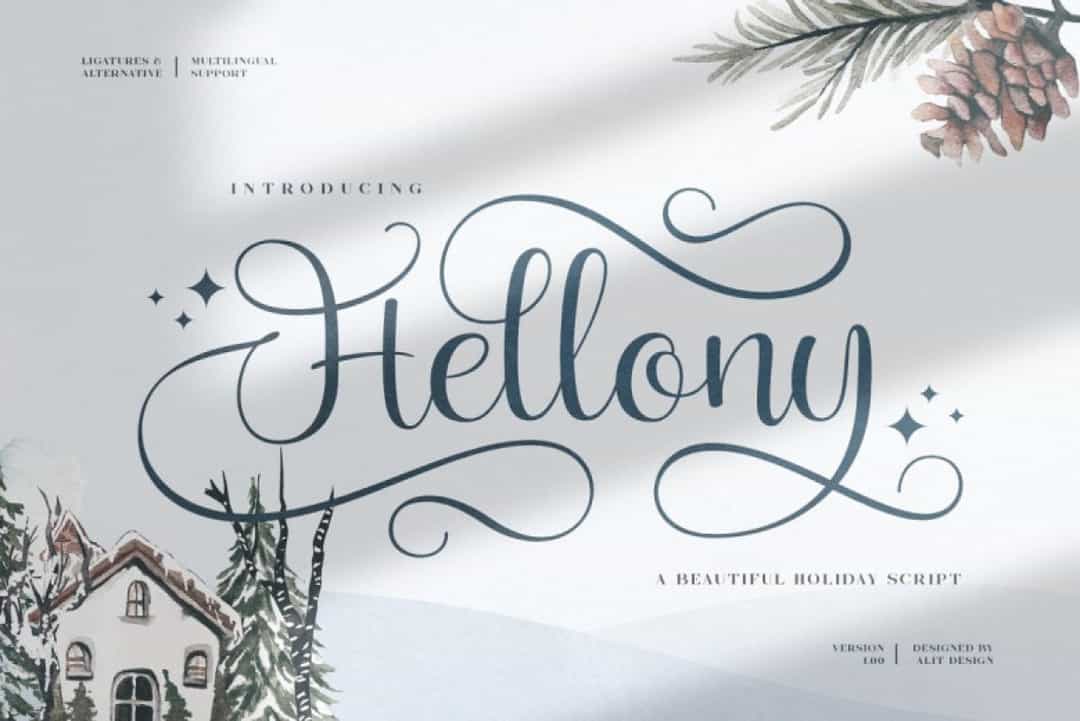 Hellony Font Image 1