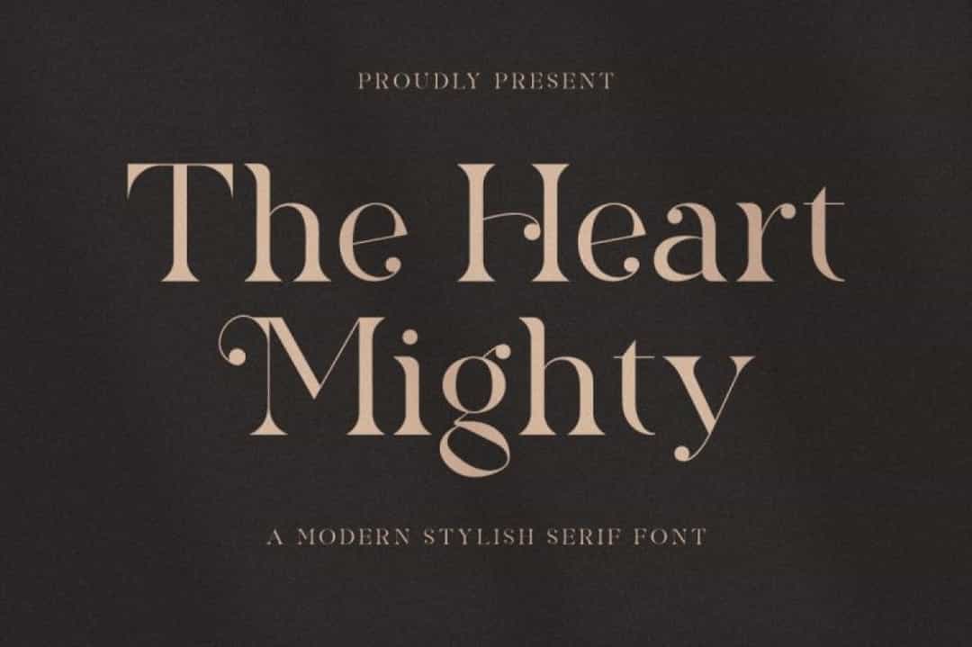 The Heart Mighty Font Image 1