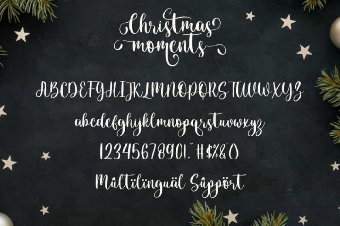 Christmas Moments Font Image 3