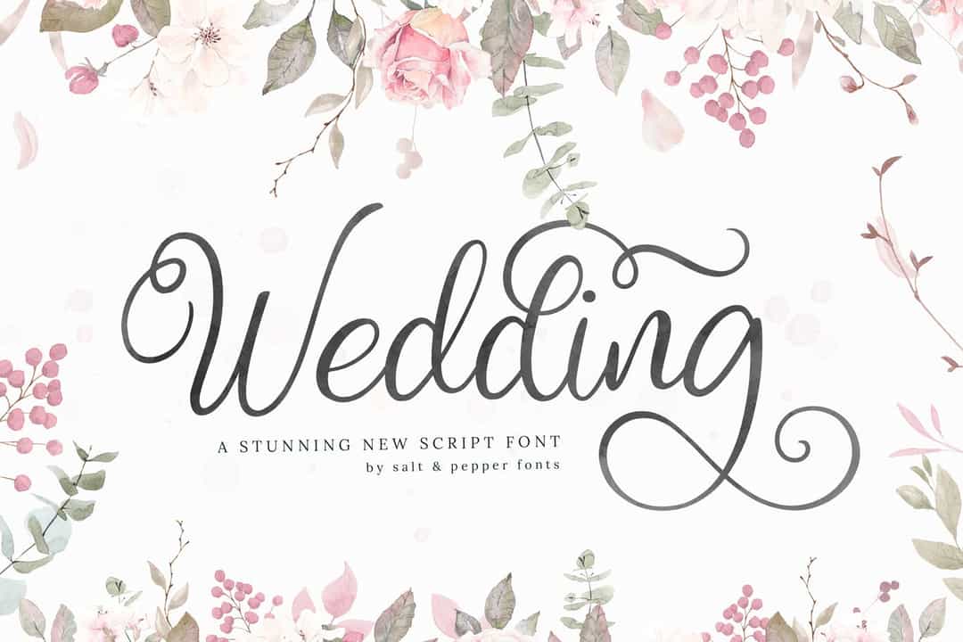 Wedding Font Image 1
