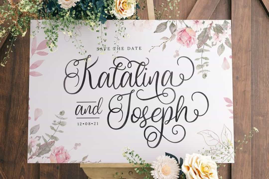Wedding Font Image 2