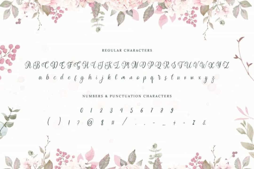 Wedding Font Image 3