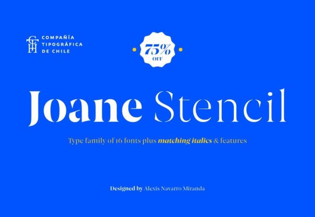 Joane Stencil Font Family Image 1