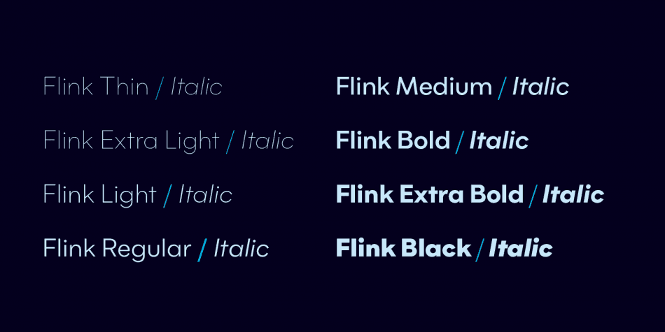 Flink Font Family Image 2