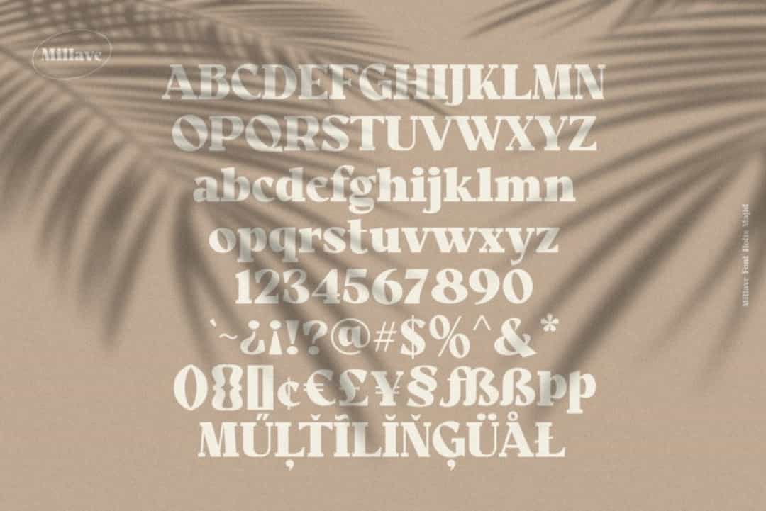 Millave Font Image 3