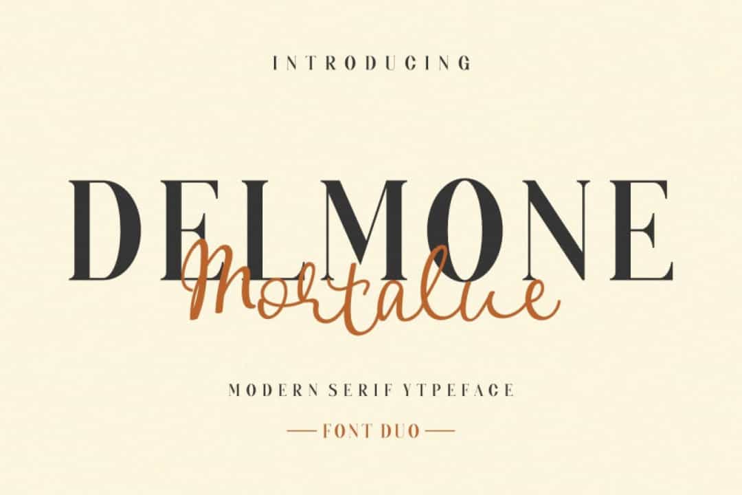 Delmone & Mortalue Font Image 1