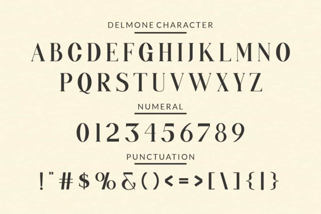 Delmone & Mortalue Font Image 2