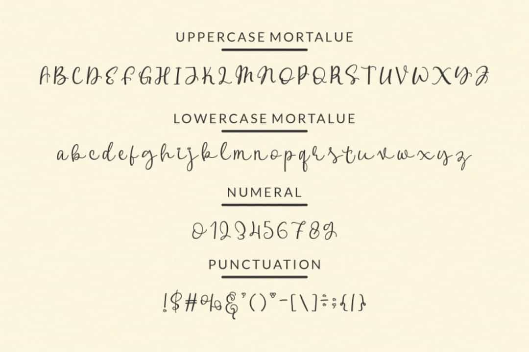 Delmone & Mortalue Font Image 3