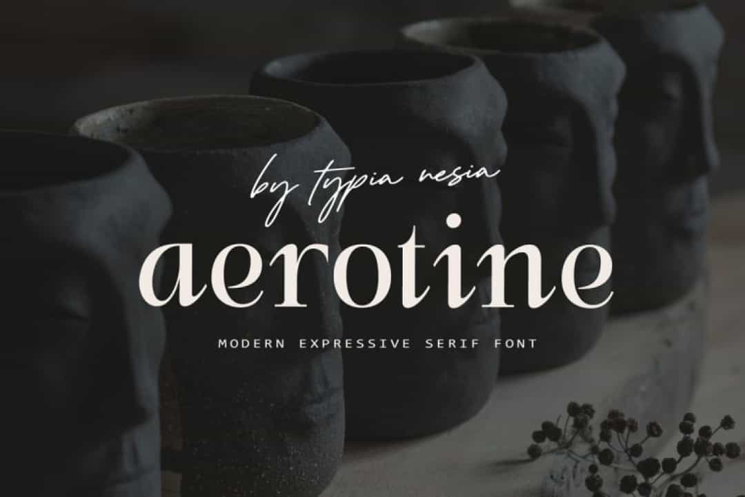 Aerotine Font Image 1