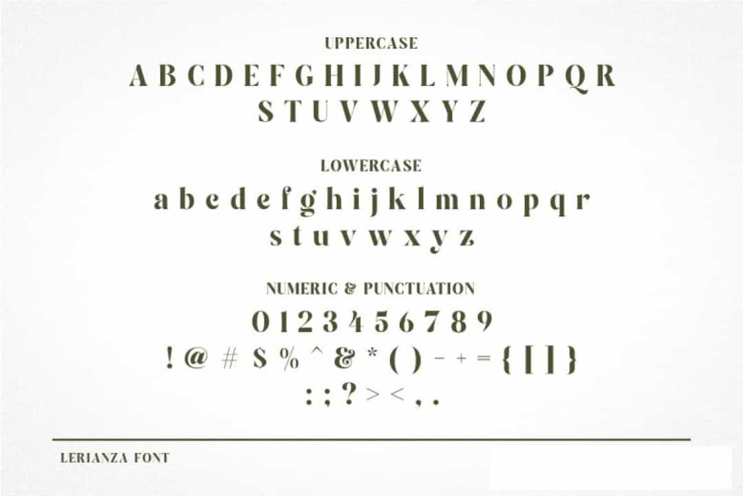 Lerianza Font Image 3