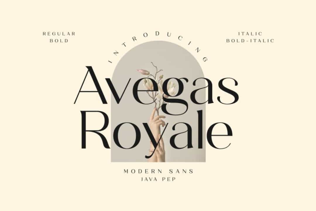 Avegas Royale Font Image 1