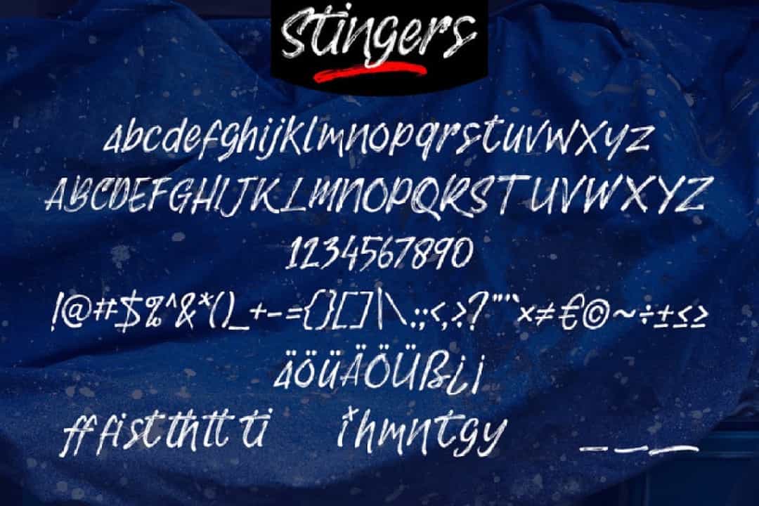 Stingers Font Image 3