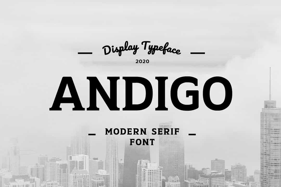 Andigo Font Image 1