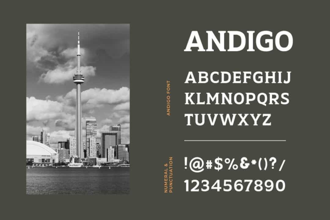 Andigo Font Image 3
