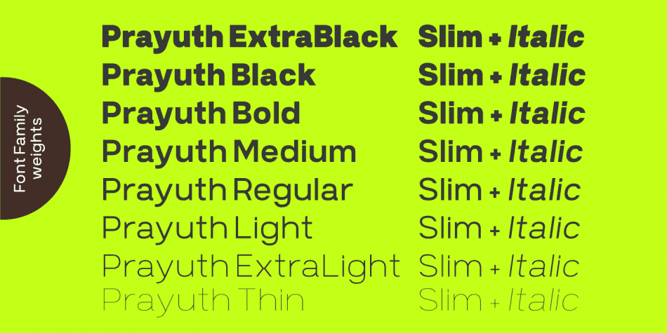 Prayuth Font Family Image 3