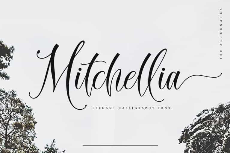 Mitchellia Script Font Image 1