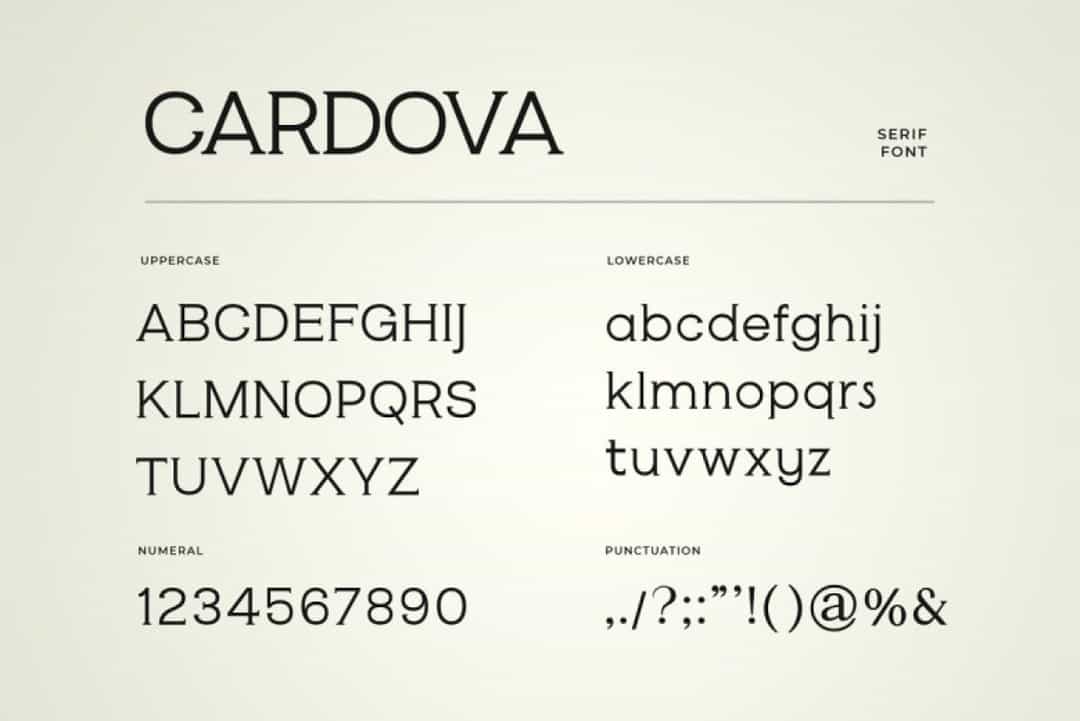 Cardova Font Image 3