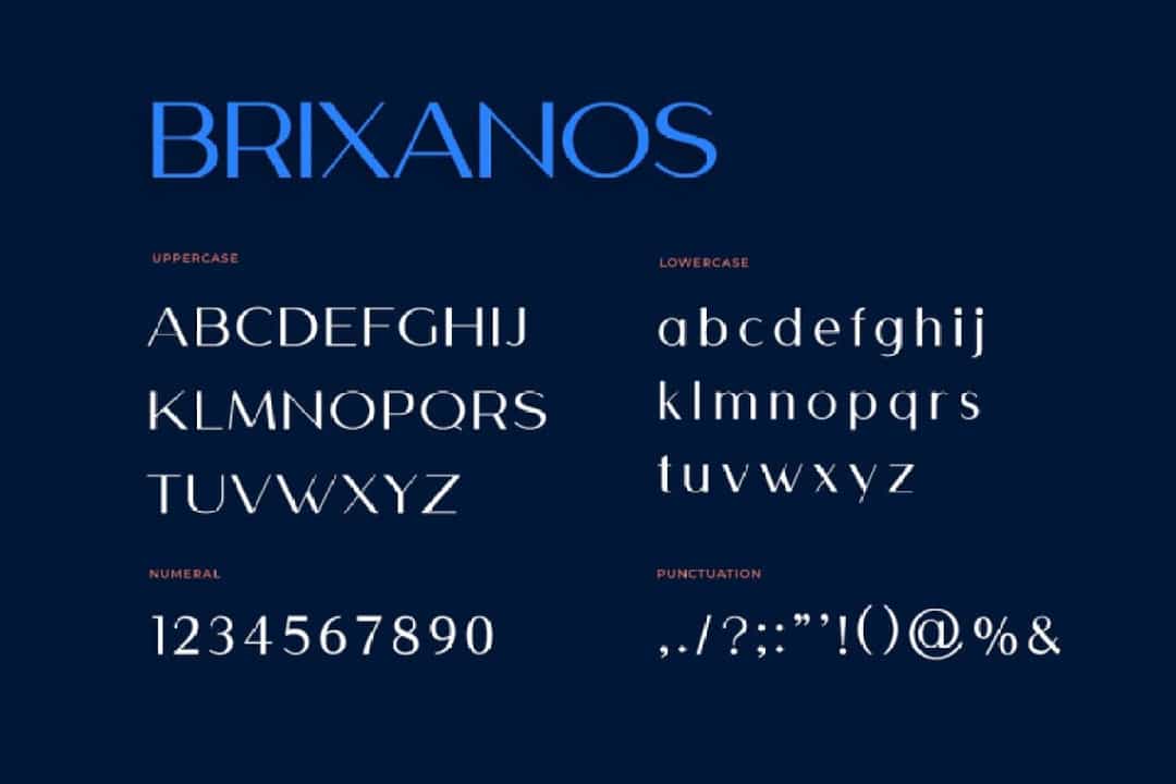 Brixanos Font Image 3
