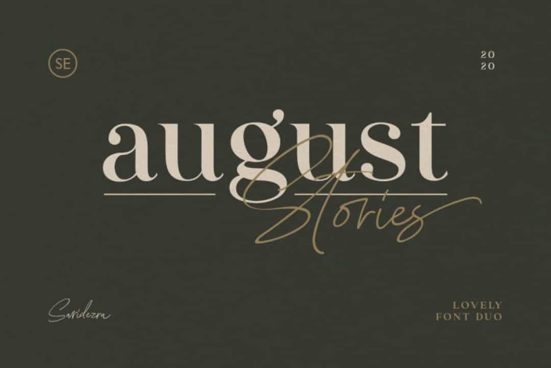 August Stories Font Image 1