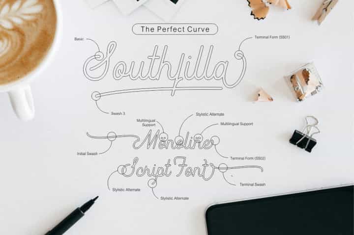 Southfilla Script Font Image 2