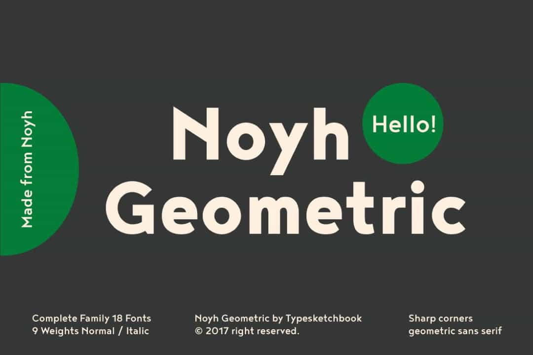 Noyh Geometric Font Image 1