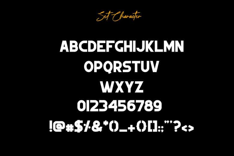 Harugha Jhanifera Rousty Font Image 2