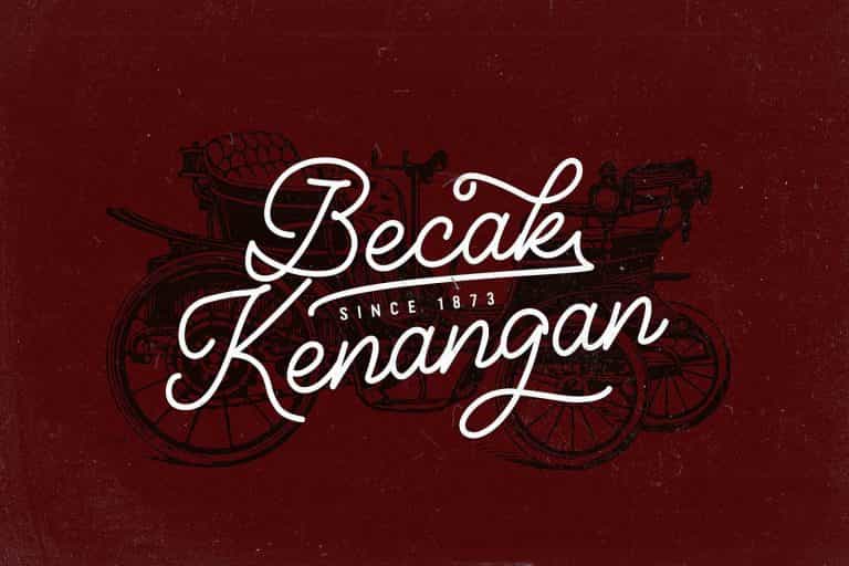 Classical Monoline Script Font Image 3
