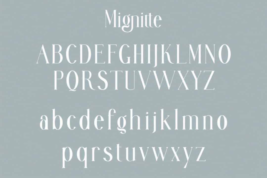 Mignitte & Houdient Font Image 2