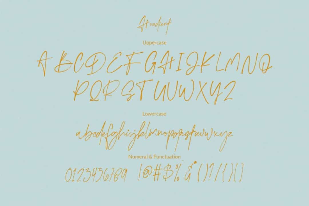 Mignitte & Houdient Font Image 3