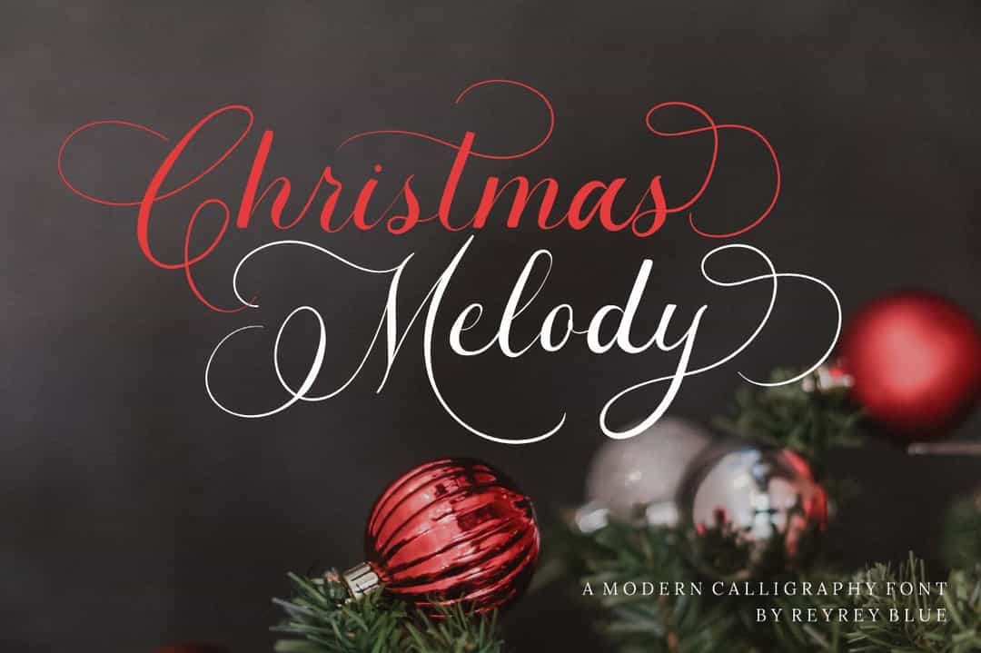 Christmas Melody Font Image 1