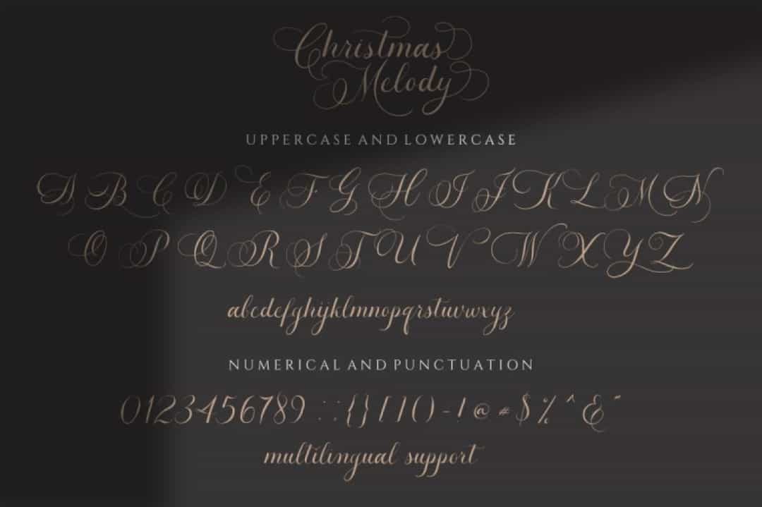 Christmas Melody Font Image 3
