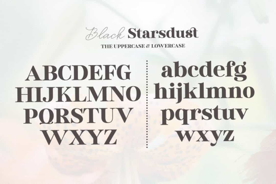 Black Starsdust Font Image 2